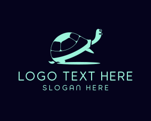 Sea Tortoise - Turtle Biology Wildlife logo design