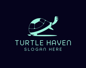 Turtle Biology Wildlife logo design