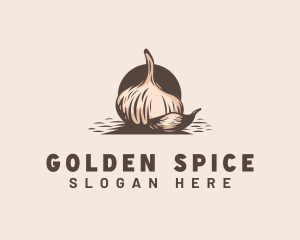 Garlic Spices Ingredient logo design