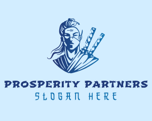 Blue Ninja Mercenary Logo