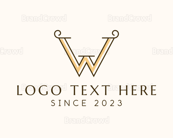 Minimalist Company Letter W Logo