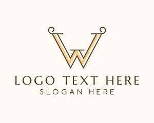 Minimalist Company Letter W  Logo