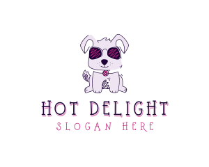 Pet Dog Sunglasses logo design