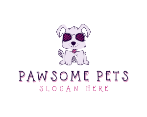 Pet Dog Sunglasses logo design