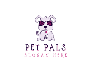 Pet Dog Sunglasses logo design