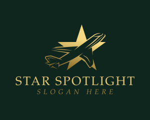 Airplane Star Aviation logo design