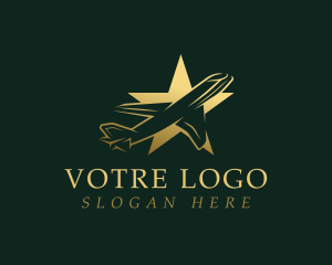 Wing - Airplane Star Aviation logo design