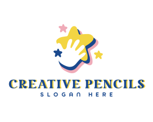 Creative Star Hand logo design