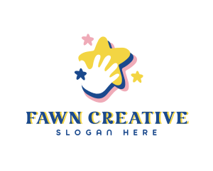 Creative Star Hand logo design