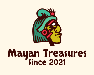 Mayan - Colorful Mayan Face logo design