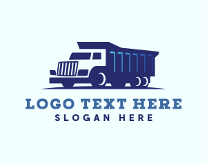 Trailer - Transport Dump Truck logo design