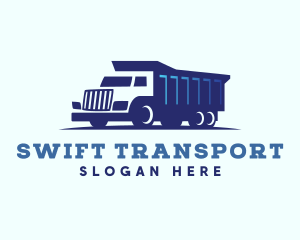 Transport Dump Truck  logo design