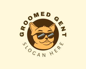 Groom - Puppy Dog Sunglasses logo design