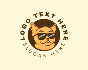 Character - Puppy Dog Sunglasses logo design