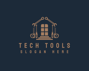 Home Renovation Construction Tools Logo