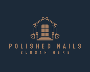 Nails - Home Renovation Construction Tools logo design