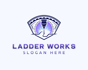 Laser Engraving Metalworks logo design