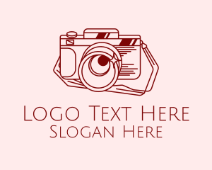 Retro Photography Camera Logo