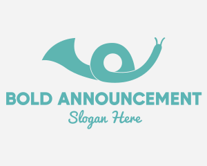 Announcement - Musical Trumpet Snail logo design