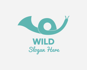 Horns - Musical Trumpet Snail logo design