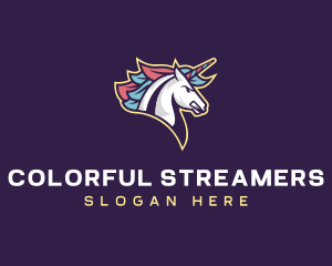 Unicorn Gaming Streamer logo design