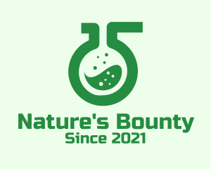 Nature Laboratory Flask logo design