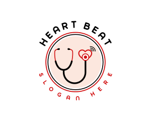 Stethoscope - Medical Cardiology Stethoscope logo design