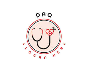 Revive - Medical Heart Stethoscope logo design