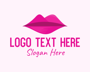 Lipstick - Mountain Lips Cosmetics logo design