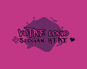 Grunge - Quirky Feminine Gamer logo design