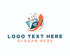 Troubleshoot - Software Developer Laptop logo design