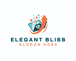 Elearning - Software Developer Laptop logo design