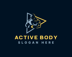 Physical - Physical Exercise Man logo design
