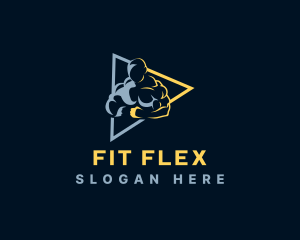 Exercise - Physical Exercise Man logo design