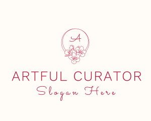 Orchid Flower Garden logo design