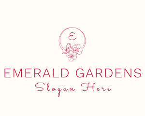 Orchid Flower Garden logo design