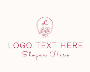 Bouquet - Orchid Flower Garden logo design