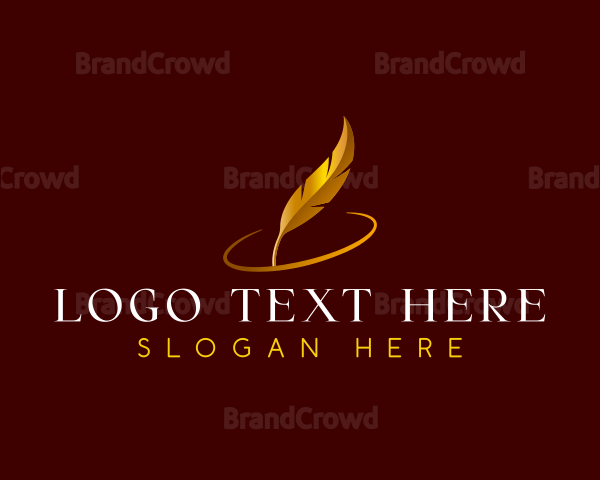 Feather Quill Writing Logo