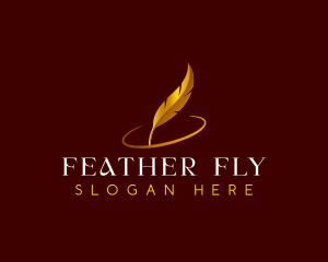 Feather Quill Writing logo design