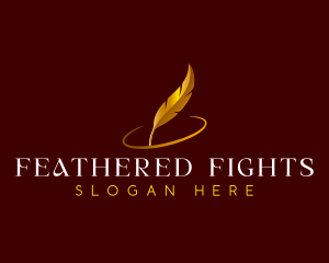 Feather Quill Writing logo design