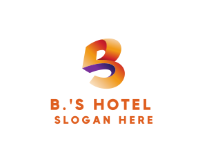 Abstract Letter B logo design