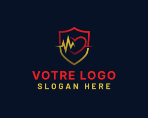 Ecg - Heart Lifeline Medical logo design