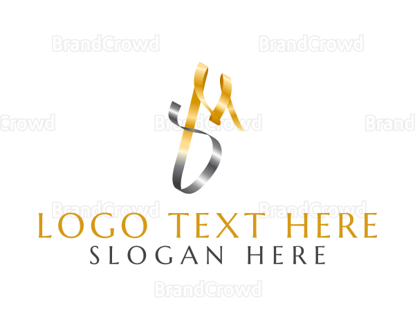 Elegant Metallic Business Logo