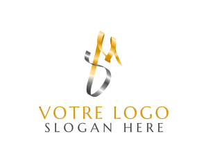 Golden - Elegant Metallic Business logo design