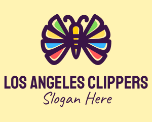 Colorful Butterfly Wings Logo