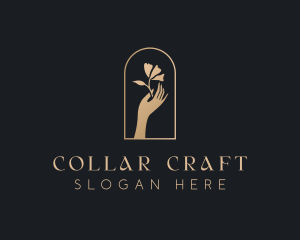 Flower Hand Elegant logo design