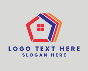 Hostel - Pentagon Home Realty logo design