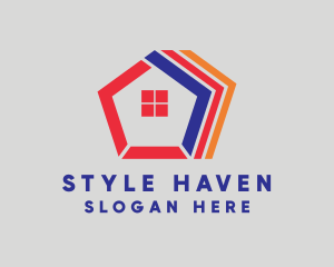 Hostel - Pentagon Home Realty logo design