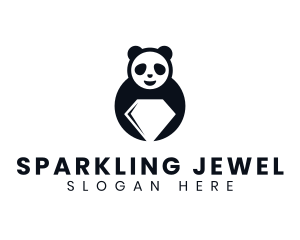 Panda Bear Diamond logo design