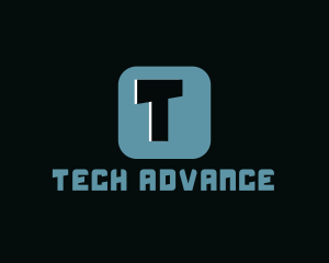 Advanced - Tech Modern Application logo design